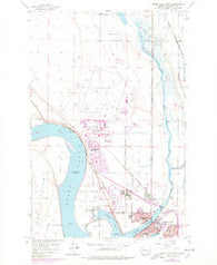 Moses Lake North Washington Historical topographic map, 1:24000 scale, 7.5 X 7.5 Minute, Year 1956