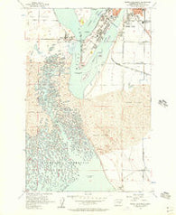 Moses Lake South Washington Historical topographic map, 1:24000 scale, 7.5 X 7.5 Minute, Year 1956