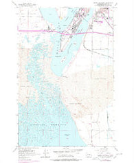 Moses Lake South Washington Historical topographic map, 1:24000 scale, 7.5 X 7.5 Minute, Year 1956