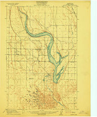 Moses Lake Washington Historical topographic map, 1:62500 scale, 15 X 15 Minute, Year 1912