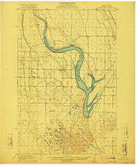 Moses Lake Washington Historical topographic map, 1:62500 scale, 15 X 15 Minute, Year 1912