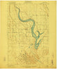 Moses Lake Washington Historical topographic map, 1:62500 scale, 15 X 15 Minute, Year 1912