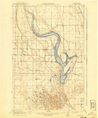 Moses Lake Washington Historical topographic map, 1:62500 scale, 15 X 15 Minute, Year 1912