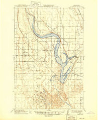 Moses Lake Washington Historical topographic map, 1:62500 scale, 15 X 15 Minute, Year 1912