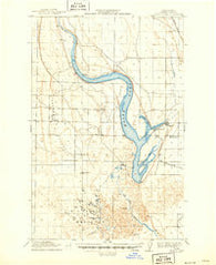 Moses Lake Washington Historical topographic map, 1:62500 scale, 15 X 15 Minute, Year 1912