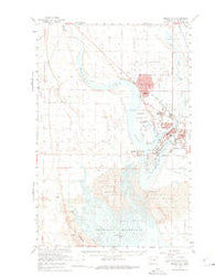 Moses Lake Washington Historical topographic map, 1:62500 scale, 15 X 15 Minute, Year 1956