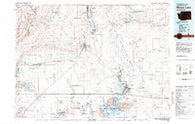 Moses Lake Washington Historical topographic map, 1:100000 scale, 30 X 60 Minute, Year 1982