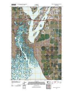 Moses Lake South Washington Historical topographic map, 1:24000 scale, 7.5 X 7.5 Minute, Year 2011