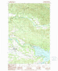 Mossyrock Washington Historical topographic map, 1:24000 scale, 7.5 X 7.5 Minute, Year 1987