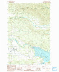 Mossyrock Washington Historical topographic map, 1:24000 scale, 7.5 X 7.5 Minute, Year 1987