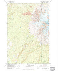 Mount Adams West Washington Historical topographic map, 1:24000 scale, 7.5 X 7.5 Minute, Year 1970