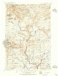 Mount Adams Washington Historical topographic map, 1:125000 scale, 30 X 30 Minute, Year 1904
