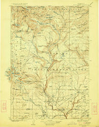 Mount Adams Washington Historical topographic map, 1:125000 scale, 30 X 30 Minute, Year 1907