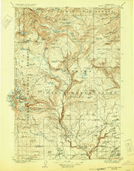 Mount Adams Washington Historical topographic map, 1:125000 scale, 30 X 30 Minute, Year 1907