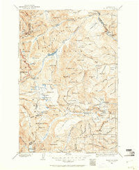 Mount Aix Washington Historical topographic map, 1:125000 scale, 30 X 30 Minute, Year 1902