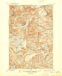 Mount Aix Washington Historical topographic map, 1:125000 scale, 30 X 30 Minute, Year 1904