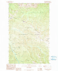 Mount Angeles Washington Historical topographic map, 1:24000 scale, 7.5 X 7.5 Minute, Year 1990