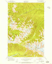 Mount Carrie Washington Historical topographic map, 1:24000 scale, 7.5 X 7.5 Minute, Year 1950