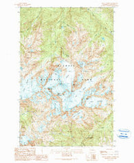 Mount Olympus Washington Historical topographic map, 1:24000 scale, 7.5 X 7.5 Minute, Year 1990