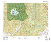 Mount Rainier Washington Historical topographic map, 1:100000 scale, 30 X 60 Minute, Year 1978