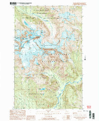 Mount Shuksan Washington Historical topographic map, 1:24000 scale, 7.5 X 7.5 Minute, Year 1989