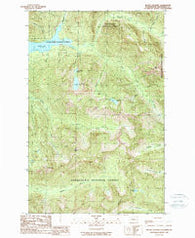 Mount Stickney Washington Historical topographic map, 1:24000 scale, 7.5 X 7.5 Minute, Year 1989