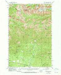 Mount Stuart Washington Historical topographic map, 1:62500 scale, 15 X 15 Minute, Year 1961