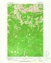 Mount Stuart Washington Historical topographic map, 1:62500 scale, 15 X 15 Minute, Year 1961