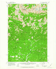 Mount Stuart Washington Historical topographic map, 1:62500 scale, 15 X 15 Minute, Year 1961