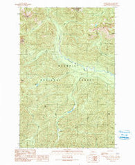 Mount Tebo Washington Historical topographic map, 1:24000 scale, 7.5 X 7.5 Minute, Year 1990
