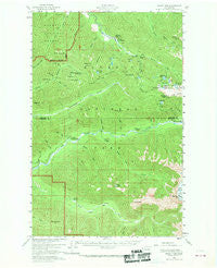 Mount Tom Washington Historical topographic map, 1:62500 scale, 15 X 15 Minute, Year 1956