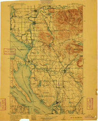 Mount Vernon Washington Historical topographic map, 1:125000 scale, 30 X 30 Minute, Year 1911