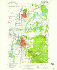 Mount Vernon Washington Historical topographic map, 1:24000 scale, 7.5 X 7.5 Minute, Year 1956
