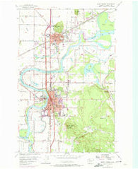 Mount Vernon Washington Historical topographic map, 1:24000 scale, 7.5 X 7.5 Minute, Year 1956