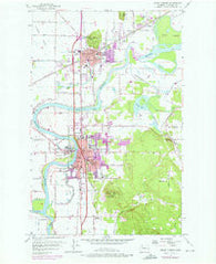 Mount Vernon Washington Historical topographic map, 1:24000 scale, 7.5 X 7.5 Minute, Year 1956