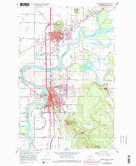 Mount Vernon Washington Historical topographic map, 1:24000 scale, 7.5 X 7.5 Minute, Year 1956