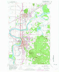 Mount Vernon Washington Historical topographic map, 1:24000 scale, 7.5 X 7.5 Minute, Year 1956