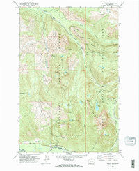 Mount Wow Washington Historical topographic map, 1:24000 scale, 7.5 X 7.5 Minute, Year 1971