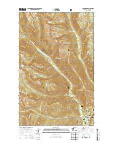 Mount Barney Washington Current topographic map, 1:24000 scale, 7.5 X 7.5 Minute, Year 2014