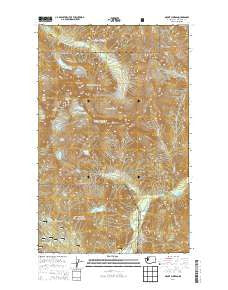 Mount Shuksan Washington Current topographic map, 1:24000 scale, 7.5 X 7.5 Minute, Year 2014