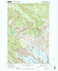 Mowich Lake Washington Historical topographic map, 1:24000 scale, 7.5 X 7.5 Minute, Year 1971
