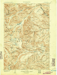 Mt Aix Washington Historical topographic map, 1:125000 scale, 30 X 30 Minute, Year 1904