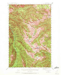 Mt. Angeles Washington Historical topographic map, 1:62500 scale, 15 X 15 Minute, Year 1944