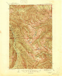 Mt. Angeles Washington Historical topographic map, 1:62500 scale, 15 X 15 Minute, Year 1946