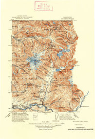 Mt. Baker Dist Washington Historical topographic map, 1:250000 scale, 30 X 30 Minute, Year 1915