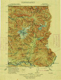 Mt. Baker Washington Historical topographic map, 1:250000 scale, 30 X 30 Minute, Year 1909