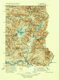 Mt. Baker Washington Historical topographic map, 1:250000 scale, 30 X 30 Minute, Year 1915