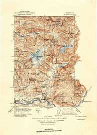 Mt. Baker Washington Historical topographic map, 1:250000 scale, 30 X 30 Minute, Year 1915