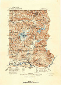 Mt. Baker Washington Historical topographic map, 1:250000 scale, 30 X 30 Minute, Year 1915