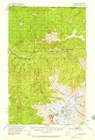 Mt. Baker Washington Historical topographic map, 1:62500 scale, 15 X 15 Minute, Year 1952